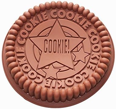 X-Haibei 2 pcs Giant Sandwich Cookie Cake Pan 7.5inch Rock Star Baking Silicone Mold