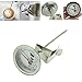 Produktbild GuDoQi Edelstahl Kaffee Milch Thermometer Rindfleisch BBQ Thermometer 0 ºC TO 120 ºC Lebensmittel Probe Thermometer