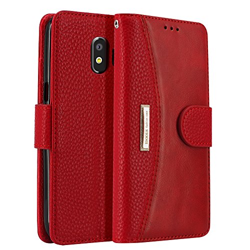 Idools Samsung Galaxy J2 Pro 2018 Case Leather Phone Case