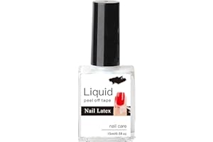 EONFAVE Liquid Nail Latex - Liquid Latex Nails Peel Off - 15ML Cuticle Nail Polish Skin Barrier Protector For Gel Polish - White Odorless Manicure Accessory Starter for Nail Home DIY