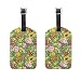 Produktbild COOSUN Aquarell Wiesenblumen Sommer Kräuter Blumenmuster Kofferanhänger Reise Labels Tag-Namenskartenhalter für Gepäck Koffer Tasche Rucksäcke, 2 PCS M Mehrfarbig