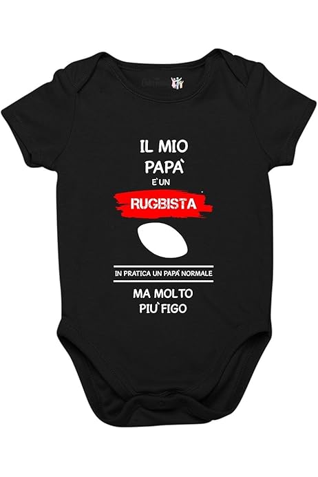 Body Neonato Personalizzabile - Con Scritta 'Attenzione Ho Degli Zii Folli' - Bianco, Taglie 0-36 Mesi - 9