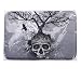 Produktbild Boden Teppich, honestyi® Hot Sale Motiv New Skull Tree Home Schlafzimmer Anti-Rutsch Fußmatten vorne M² 40 cm * 60 cm-coral Samt – Indoor/Outdoor 40cm*60cm hellgrau