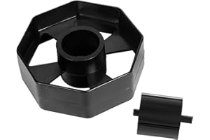 SAGASAVE Roue de dévidoir de ruban adhésif Noir 36 mm Pièces de rechange durables pour magasin, bureau ou école (roue uniquement)