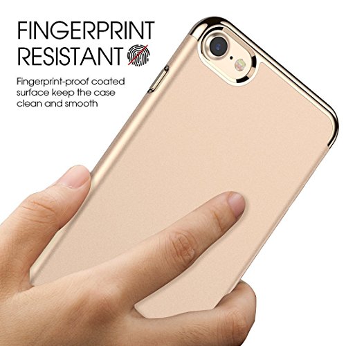 Humixx Funda iPhone 7  Anti-Rasgu  os Resistente Espalda Dura y Suave Interior de Silicona Carcasa Protectora 360 Grados Protecci  n H  brida de Ca  da Caso Antigolpes Case Cover para Apple iPhone 7