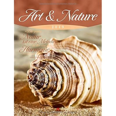 Art & Nature 2019, Wandkalender mit Zitaten im Hochformat (50x66 cm) - Lifestyle-Kalender mit Monatskalendarium