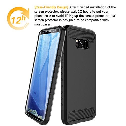 LK 4 Pack Samsung Galaxy S8 Protector de Pantalla Case Friendly Full Coverage Pet Flexible pel cula TPU Flexible con garant a de reemplazo de por Vida LK 4 Pack Samsung Galaxy S8 Protector de Pantalla Case Friendly Full Coverage Pet Flexible pel cula TPU Flexible con garant a de reemplazo de por Vida