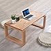Produktbild PENGFEI Massivholz Laptop Betttablett Tragbare Stehen Schlafsofa Tisch Multifunktion Japanischer Stil Holzfarbe, 2 Material 3 Dimensionen (Farbe : Eiche, größe : 60x40x40CM)