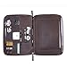 Produktbild Tragbar Crazy Horse Leder Reisen Kabel Organizer mit Laptop Sleeve Tasche für Tablets iPad und Laptops, Elektronik Zubehör Case, USB-Tasche