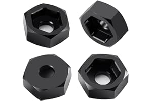 ZHRCFUN Lot de 4 adaptateurs de moyeu hexagonal de 8 mm à 12 mm pour Losi Mini-T 2.0. Mini-B 1/16 1/18 RC Off-Road Voiture Camion