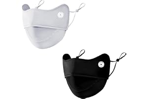 2 Solskyddsmasker, återanvändbara masker, anti-föroreningsmask, tygmask, med justerbara örhängen, lämplig för cykel, skyddsutgång