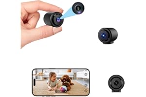 BSLVWG Mini Espion caméra cachée 1080p HD sans Fil WiFi magnétique caméra de Surveillance secrète avec Vision Nocturne/détection de Mouvement/Grand Angle/contrôle app pour intérieur/Maison