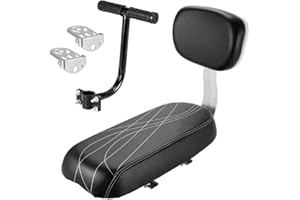 MEETOZ Bicycle Rear Seat Cushion Armrest Footrest Set, Bike Back Seat Child Safety Cushion,Including Cushion And Backrest Cycling Parts