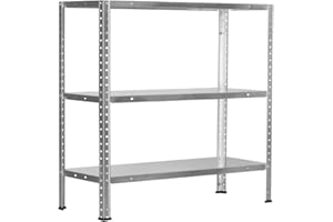 7H SEVEN HOUSE Estantería Modular Metálica SteelSmart con 3 Baldas 120kg 70x30x70cm 7house