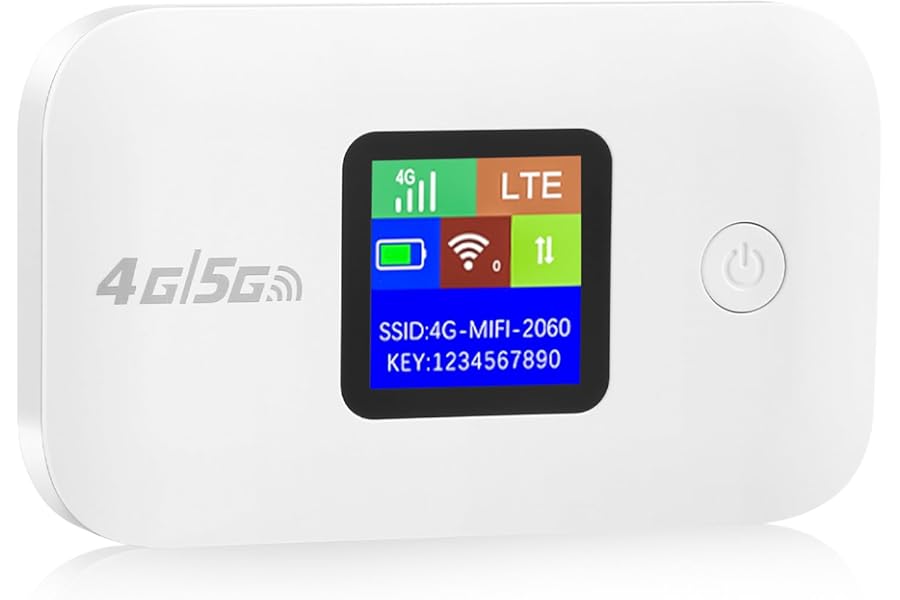 4G/5G LTE WiFi Router,Portable 4G/5G Wifi Travel Router with SIM Card Slot,150Mbps Speed Internet Up to 10 Users, Mobile Hotspot for Travel Party