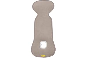 AEROMOOV Air Layer foderina traspirante - Non fa sudare il bambino - Cotone organico - Seggiolino Auto (Sand, Gruppo 0)