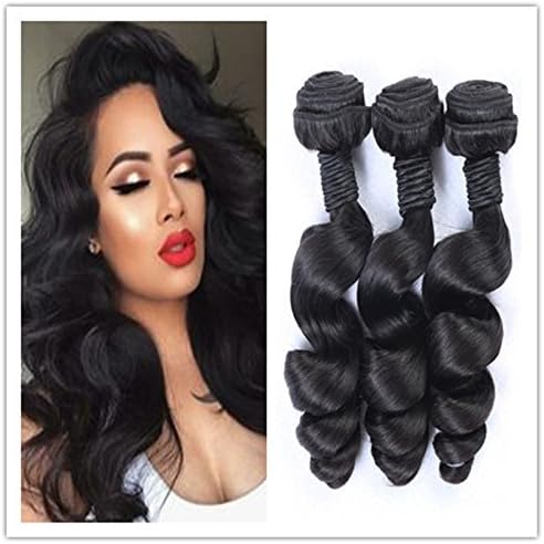 300 Grams 10Inch Top Grade 8A Peruvian Virgin Hair Weaving Loose Wave 100% Human Hair Weft Remy Hair Extension (10inch 3pcs)