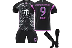 RUVON 23/24 New Purple 6 Kimmich 9 Kane Trikot für Kinder 10 Sane 25 Müller 42 Musiala 4 De Ligt Football Jerseys Anzug FCB Training T-Shirts Kids Sport Soccer Outfit Fußball Jersey Set