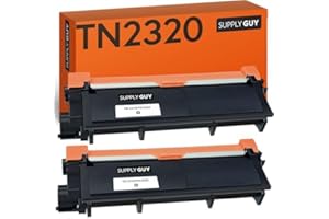 Supply Guy TN2320 TN 2320 Tonerem kompatybilny z Brother TN-2330 dla Brother MFC-L2700DW MFC-L2700DN MFC-L2720DW HL-L2340DW DCP-L2560DW MFC-L2720DW pakiet dwóch sztuk czarny