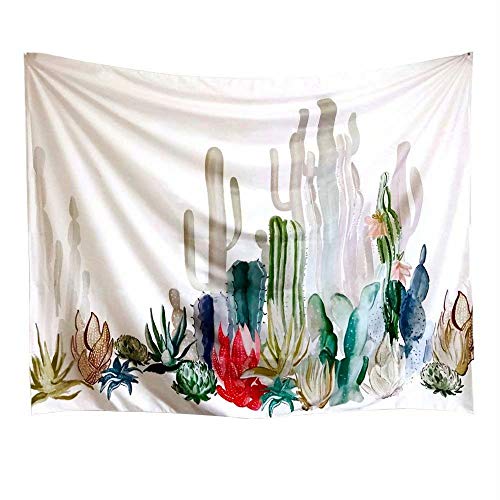 Arfbear Tapiz Manteles Grandes Dormitorio Sala de Estar Decoración Tapices (Cactus(59 * 78.7inches))