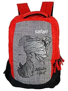 Safari 35 Liters Red & Grey Laptop Backpack (hipster red1)