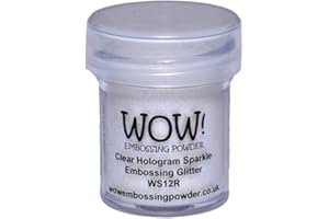 WOW! Wow Embossing Powder 15 ml, klares Hologramm-Glanz
