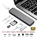 Produktbild Unbekannt Shopp ingue 7 in1 USB C Hub Adapter für MacBook Pro 13 Zoll 15 Zoll 2016/2017/2018, Dual USB Type C mit Thunderbolt 3, USB C PD, 4K HDMI, 2X USB 3.0, MicroSD/SD-Kartenleser