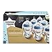 Tommee Tippee Closer to Nature 260 ml/9fl oz Decorated Feeding Bottles (Blue/6-pack)