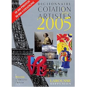 Dictionnaire Cotation des artistes 2005