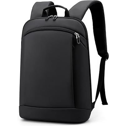 Zaino Per Laptop Sottile Ed Espandibile ZINZ – Resistente All'acqua, Per Notebook 13-14”, Tessuto Riciclato PET, Tasche Organizzate