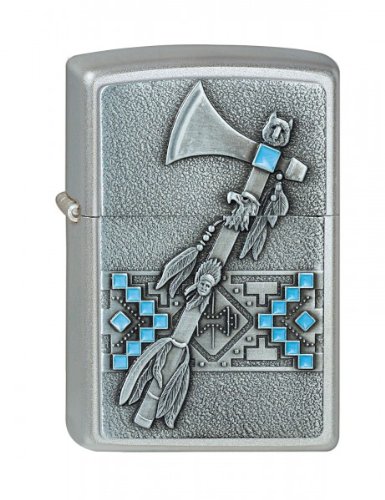 Preisvergleich Produktbild Zippo 2001235 Feuerzeug 205 Tomahawk Emblem