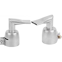 2-tlg. Schweißdüse Edelstahl 120° Flachdüse Für Heißluftschweißpistolen