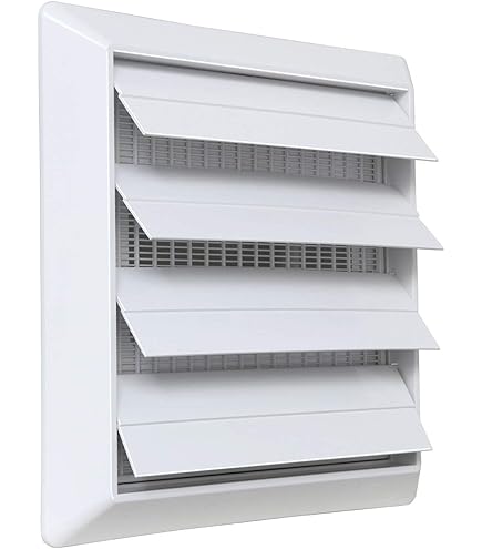 La Ventilazione La Ventilation GABDF200R Ventilatierooster Rond Inklapbaar Aluminium Wit Gelakt Met Insectennet Diameter 230 Mm