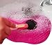 INHDBOX Silicone Makeup Brush Cleaning Mat Scrubbing Pad With 7 Separate Sucker Solid Adsorption(Random color)