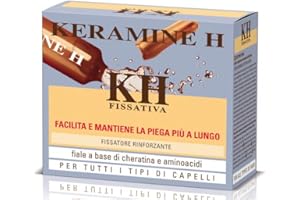 Keramine H Fiala Fissativa, Fissatore rinforzante, Per tutti i tipi di capelli, 10 x 6 ml, Confezione da 3
