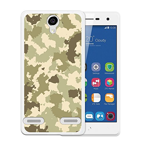 WoowCase Funda ZTE Blade L7   ZTE Blade L7   Funda Silicona Gel Flexible Camuflaje Militar Verde  Carcasa Case TPU Silicona - Transparente