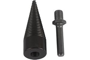 SPACNANA Splitter Drill Bit Handle Firewood Drill Bit Wood Splitter Overall Wood Splitter Drill Bit Electric Drill Wood Splitter Power Drill Drivers (32mm)