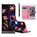 Produktbild MUTOUREN Bunt Leder Schutzhülle für Samsung Galaxy A5 (2016) SM-A510F Hülle PU Leder Tasche Flip Wallet Case Cover im Bookstyle Stand Lederhülle Handyhülle Etui Schale mit Standfunktion Magnetverschluss Credit Card Slot [Kratzfeste, Scratch-Resistant] Schutz Bumper mit Prägung hell Feuerwerk Muster +Touchstift Stylus Touch Pen