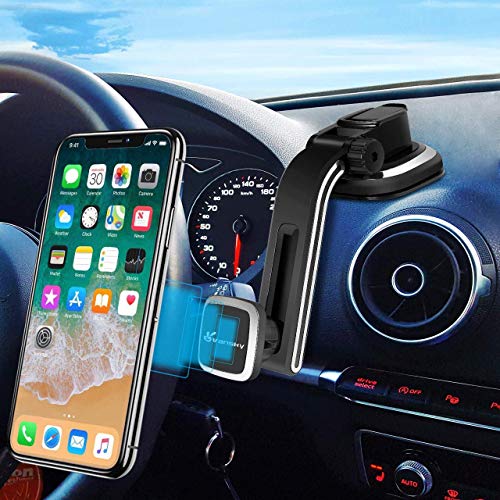 Vansky - Soporte magnético para teléfono móvil de Coche o salpicadero, para iPhone X, 8/7 Plus, 6S, 6S Plus, Galaxy S8, S9 Plus, S7, S7 Edge/LG