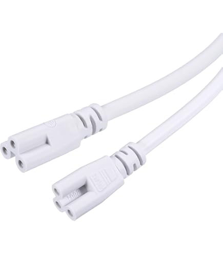 YOKIVE T5 T8 LED Röhren-Verbindungskabel – 10 Stück, Je 1,64 Fuß (50 Cm), Weiß, Für Integrierte LED-Leuchten