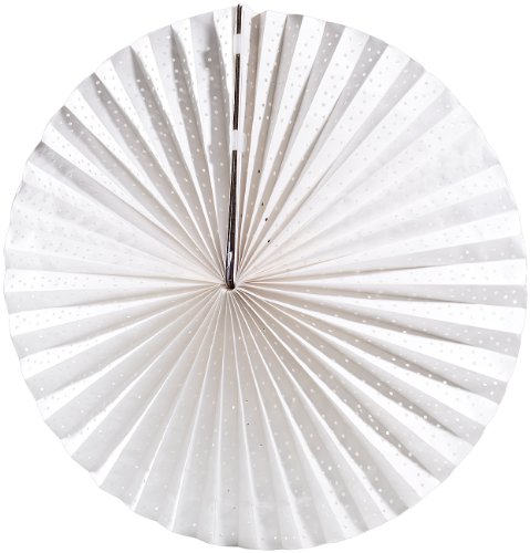 Lunartec Papierleuchte "Rad" - Weiß inkl. Fassung und Kabel