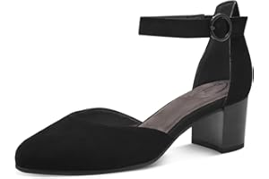 Tamaris Comfort Damen Pumps mit Riemen aus Leder Elegant