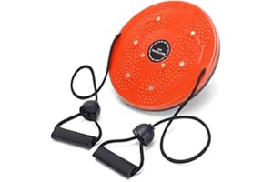 Urijk Twist Waist Disc Balance Board with Drawstring 25cm Waist Twisting Board,Body Shaping Waist Twisting Disc,Fitness Turntable for Home Workout,Ab Twister Boards for Aerobic Exercise-Twist Board