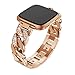 Produktbild Javpoo Zubehör Armbänder für Fitbit Versa, Luxus Bling Kristall Strass Edelstahl Watch Band Gurt Ersatz-Armbänder für Fitbit Versa Smart Watch