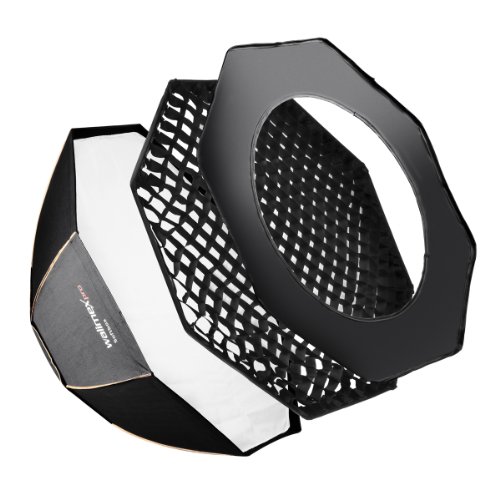 Walimex Pro 19388 Octagon Orange Line - Ventana difusora de luz para monturas Elinchrom (diámetro 120 cm)