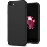 KZY İLETİŞİM Apple iPhone SE 2020 ile uyumlu Kapak Mat Siyah Silikon Lux Kılıf