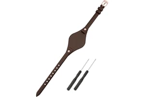 SANDEIN Pasek do zegarka kompatybilny z Fossil, damski pasek zastępczy 8 mm z miękkiej skóry do zegarków Fossil ES3077 ES3148 ES3262 i ES4119 ES4176