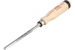 STUBAI Spezial Stechbeitel mit Holzgriff aus Weißbuche, schwedische Form, Ø 8 mm, Stemmeisen zur präzisen Bearbeitung von Holz, Stecheisen für Schreiner Tischler Heimwerker