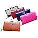 Produktbild AUMING Damen Long Clutch Geldbörse mit abnehmbarem Armband Strap (Color : Claret)