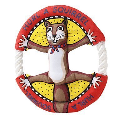SHENNOSI-Pet-Frisbee-Toy-Dog-Cat-Training-Supplies-Canvas-With-Squirrel-Ostrich-Pattern